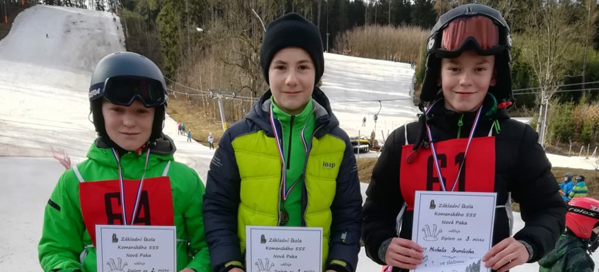Lyžařské závody mezi školami Novopacka