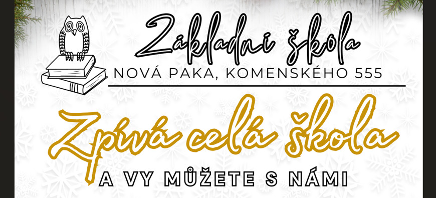 Zpívá celá škola a vy můžete s námi